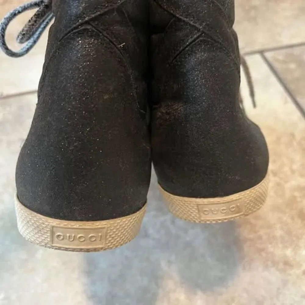 High Top Premium Designer Shimmer Sneakers - Men's Size 7
